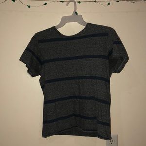 striped blue and grey t-shirt